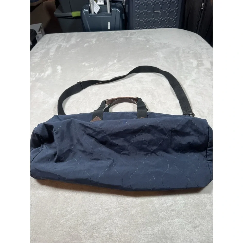 Polo Ralph Lauren Duffle Bag Navy Blue Nylon Weekender Summer Vacation Rare